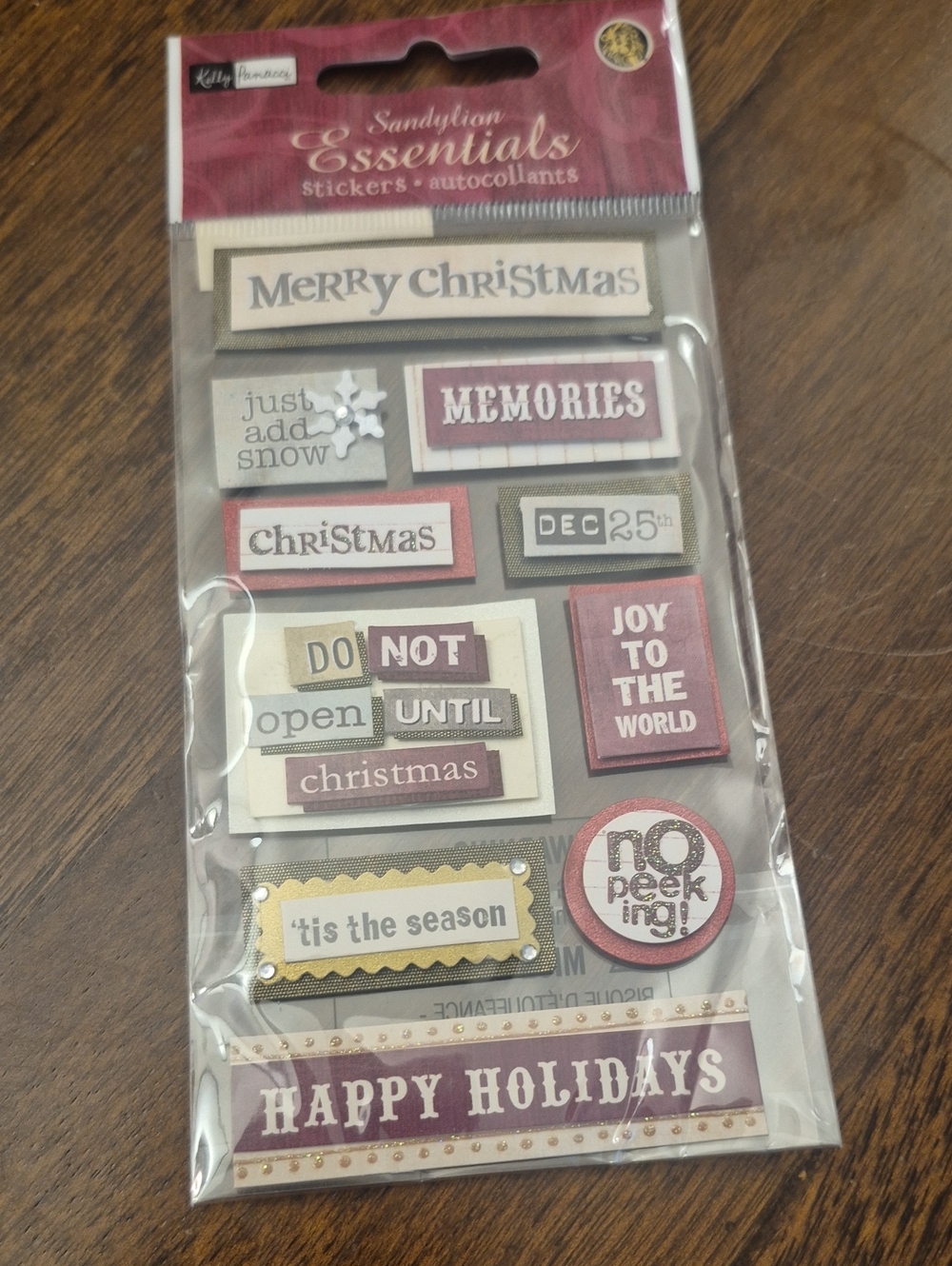 Sandylion Essentials Holiday Sticker Pack - Red and Cream Accents
